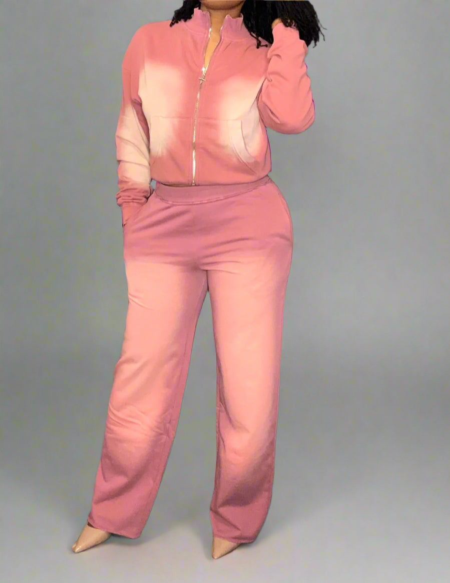 MUAVE ASH TWO TONED JOGGER SET